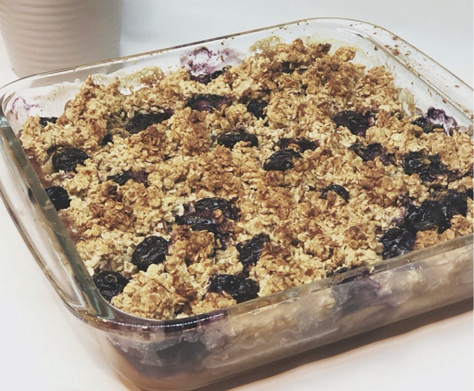 Apple & Blueberry Crumble with Huma @peacefulplanteater